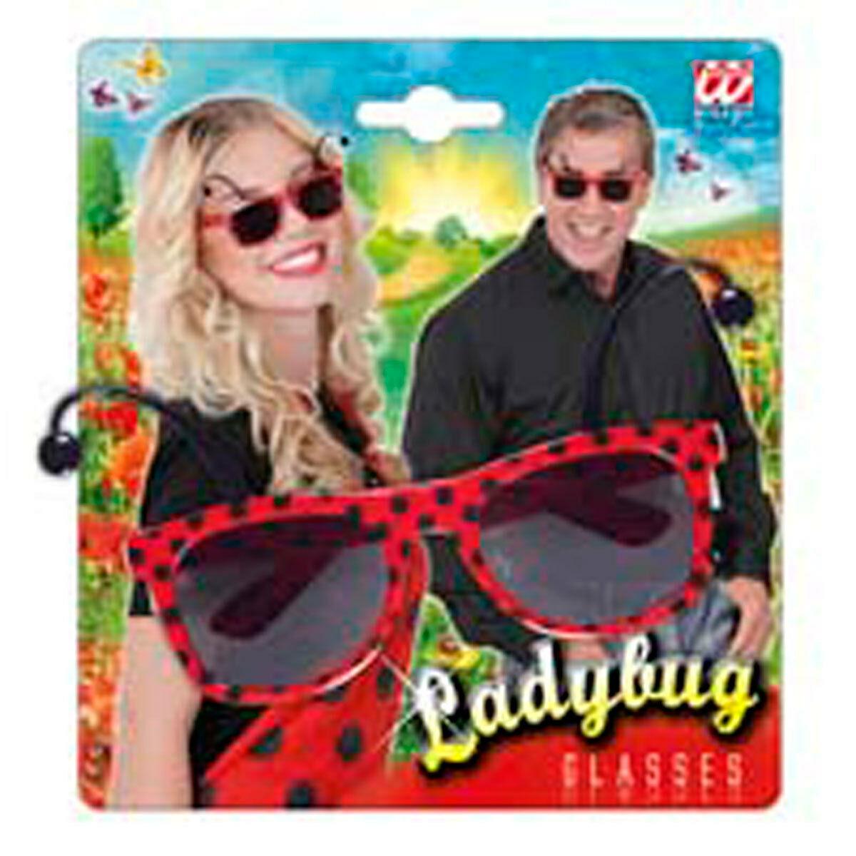 New Ladybug Sunglasses With Antenas Novelty Fancy Dress Accessories - Labreeze