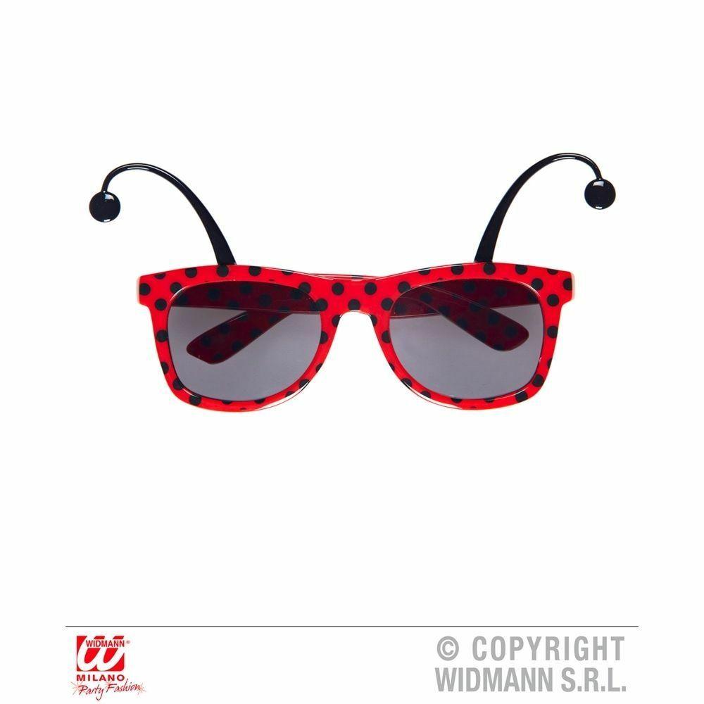 New Ladybug Sunglasses With Antenas Novelty Fancy Dress Accessories - Labreeze