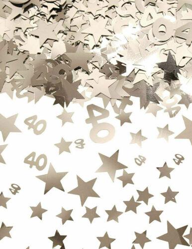 New Silver Star Confetti Wedding Anniversary Birthday Foil Party Decoration - Labreeze