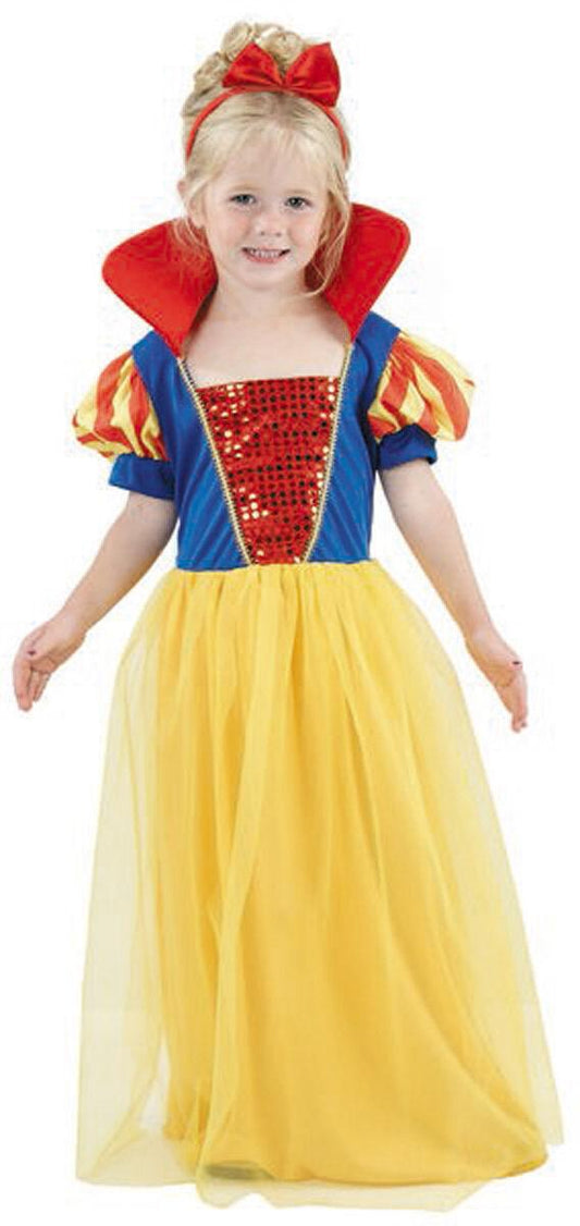 New Snow Girl Toddler Costume Fairytale Snow White Fancy Dress Costume - Labreeze