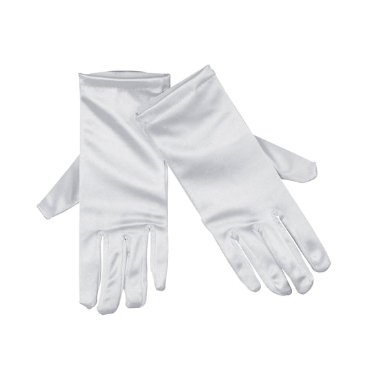 NEW Themed 20s White Satin Gloves Burlesque Magician Xmas Gloves - Labreeze