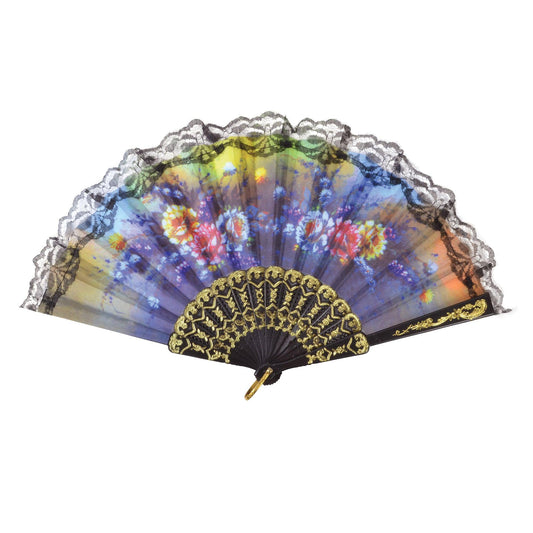 NEW Themed Countries Floral Lace Design Fan - Labreeze