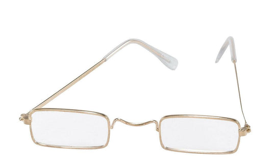 Old Man Glasses Granddad Granma Santa Rectangle Glasses Fancy Dress Accessory - Labreeze
