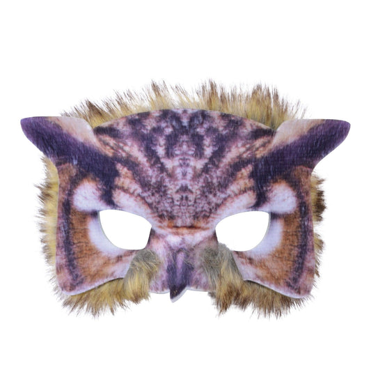 Owl Face Realistic Fur Mask - Labreeze