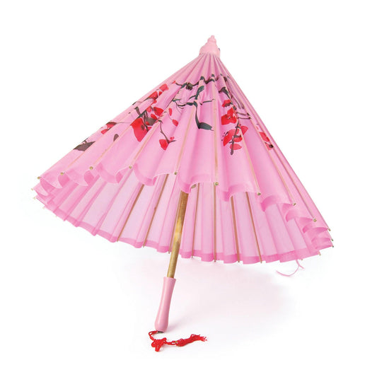 Parasol Silk (Pink) + Wooden Handle - Labreeze
