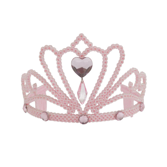 Pink Glitter Tiara + Stone - Labreeze
