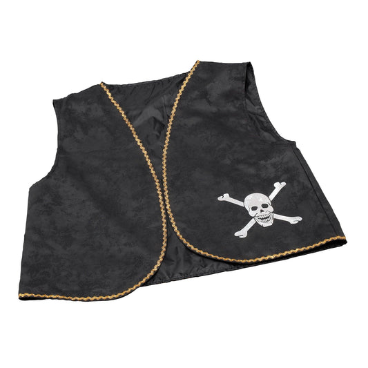 Pirate Waistcoat Black Distressed - Labreeze