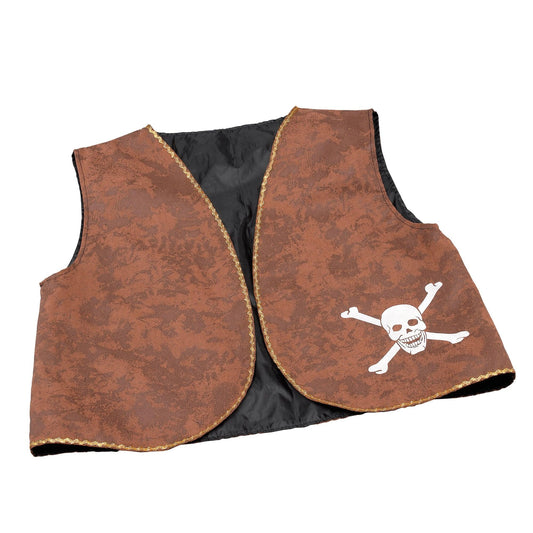 Pirate Waistcoat Brown Distressed - Labreeze