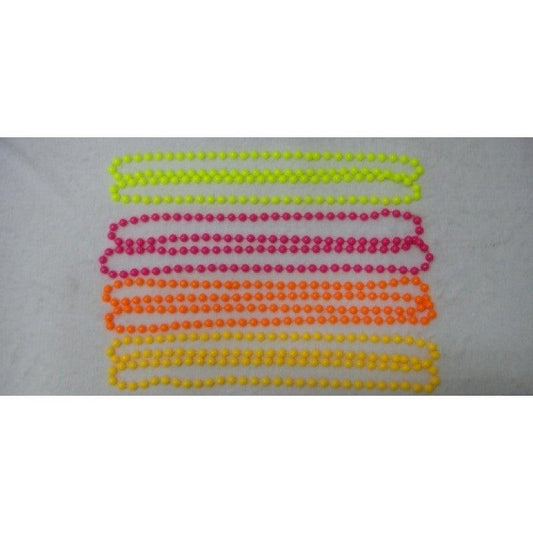 Plastic Bead Necklaces Neon Assorted (Approx 48 inches) - Labreeze