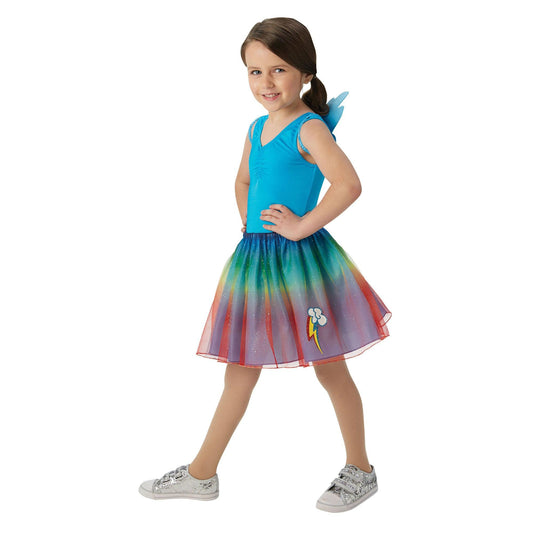 Rainbow Dash Girls Fancy Dress My Little Pony Children's Kids Tutu & Wings - Labreeze