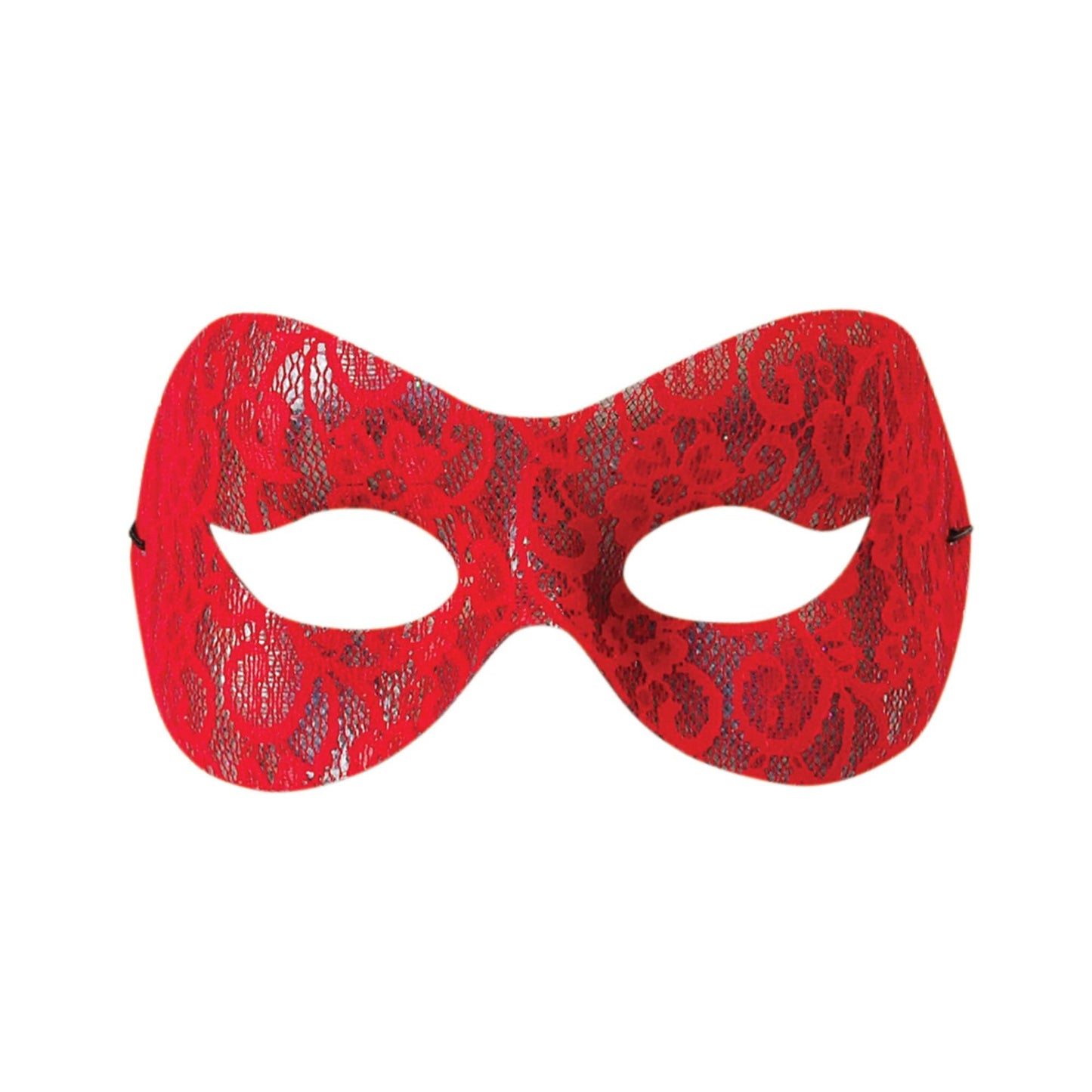 Red Lace Domino Mask - Labreeze