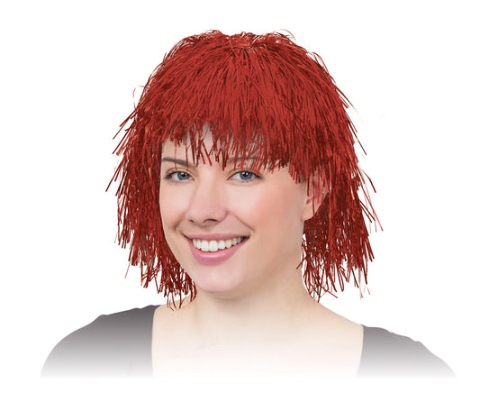 Red Tinsel Wig - Labreeze