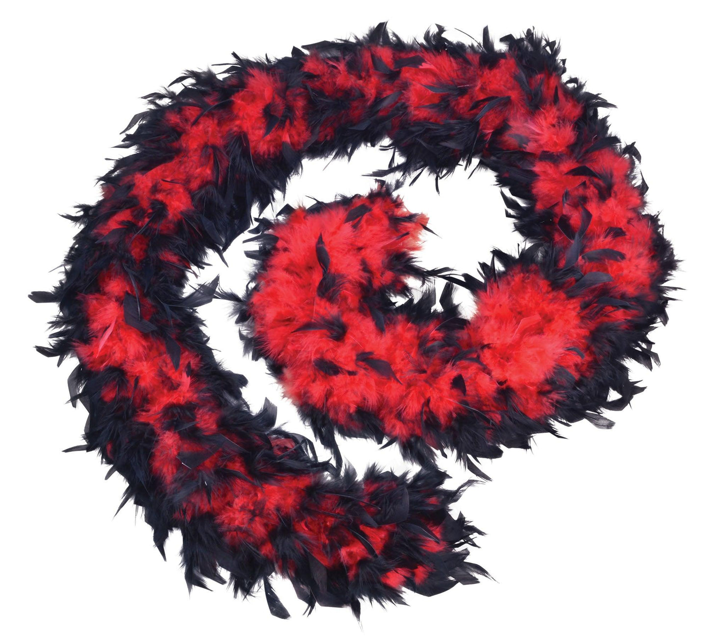 Red/Black Feather Boa - Labreeze