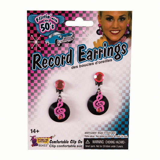 Rock + Roll Record Earrings - Labreeze