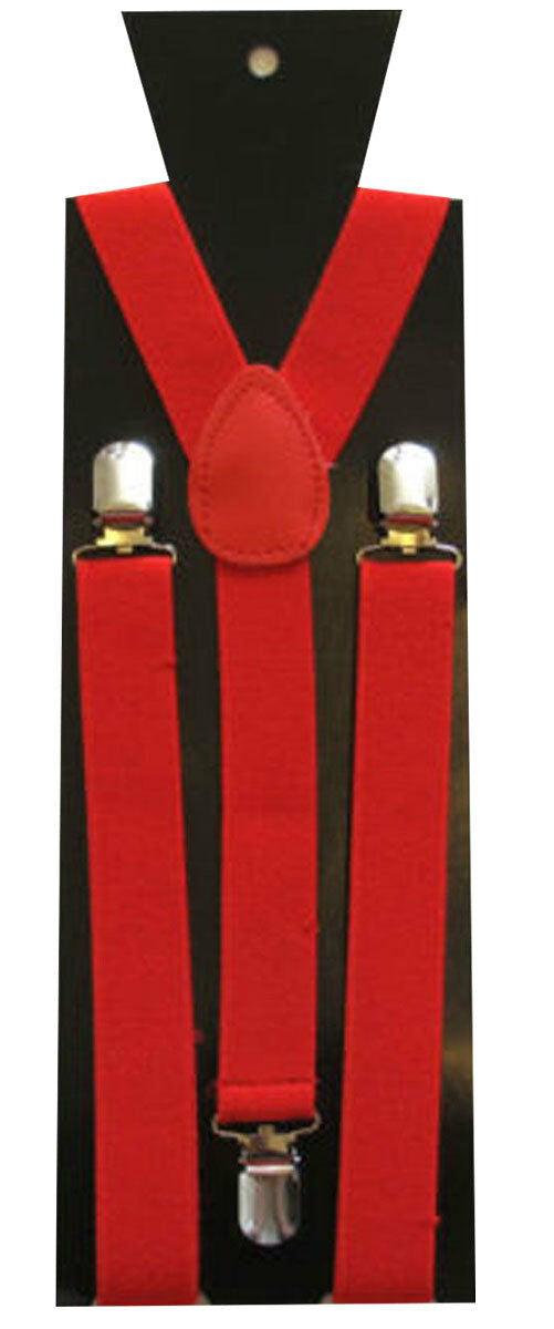 Satin Red Hat Braces Tie Cigar Tommy gun Fancy Costume Accessories lot - Labreeze