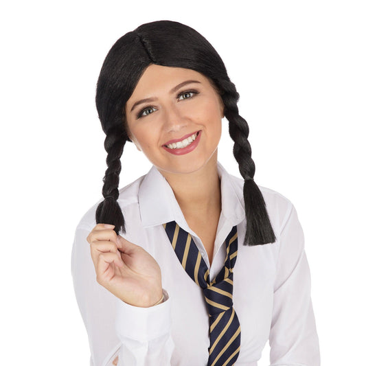 Schoolgirl Black Wig - Labreeze