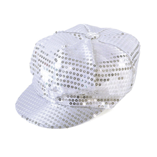Sequin Cap 70’s Style Silver - Labreeze