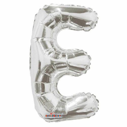 Silver 14” Alphabet Letters A-Z Foil Balloons Hanging Party Decoration - Labreeze