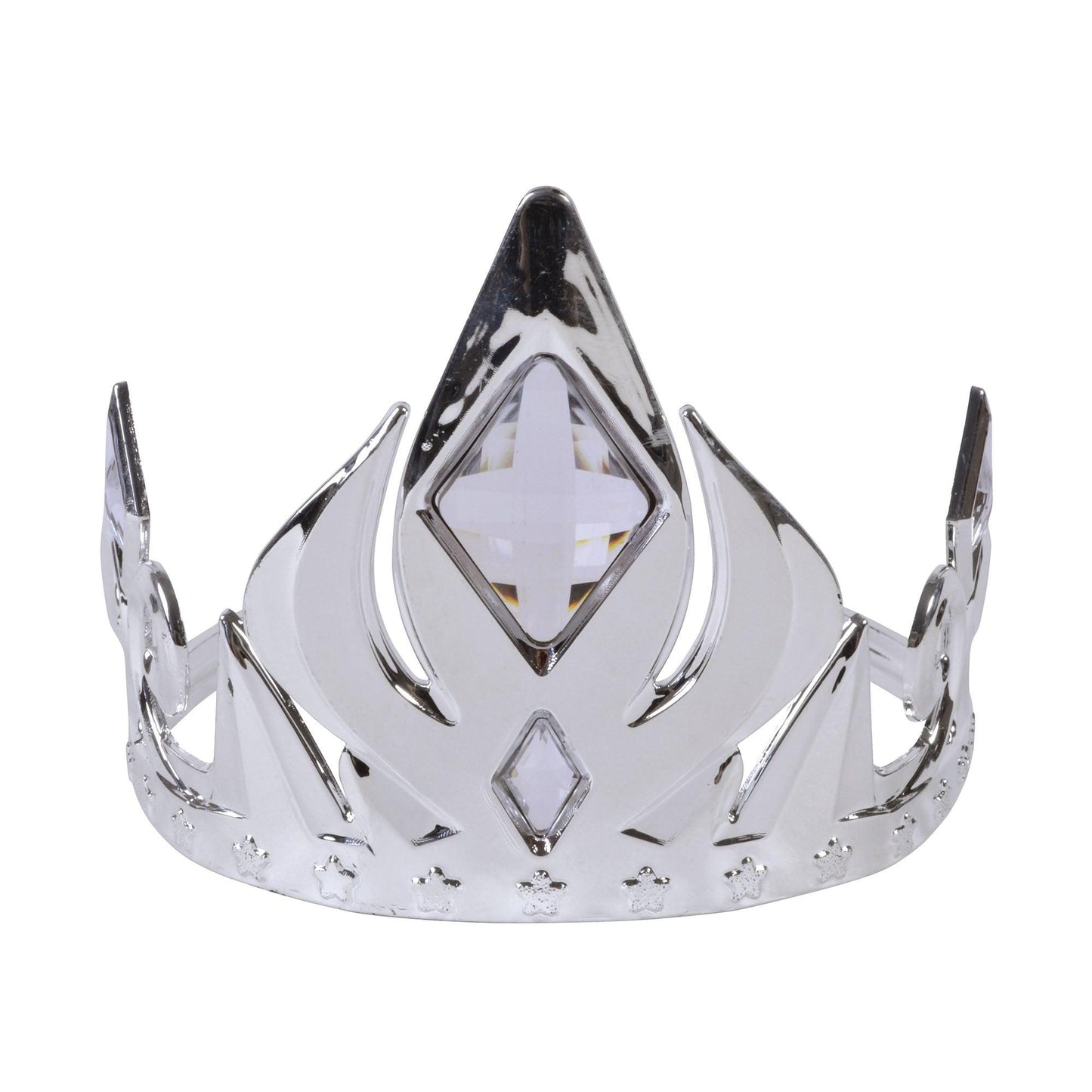 Silver Crown Tiara with Clear Stones - Labreeze