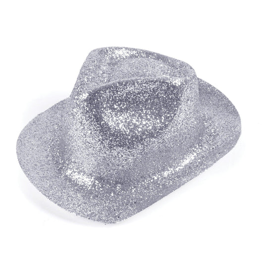 Silver Glitter Trilby - Labreeze
