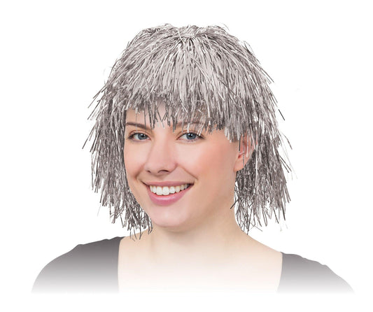 Silver Tinsel Wig - Labreeze