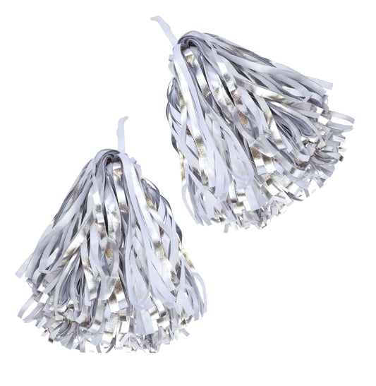 Silver/White Pom Poms - Labreeze