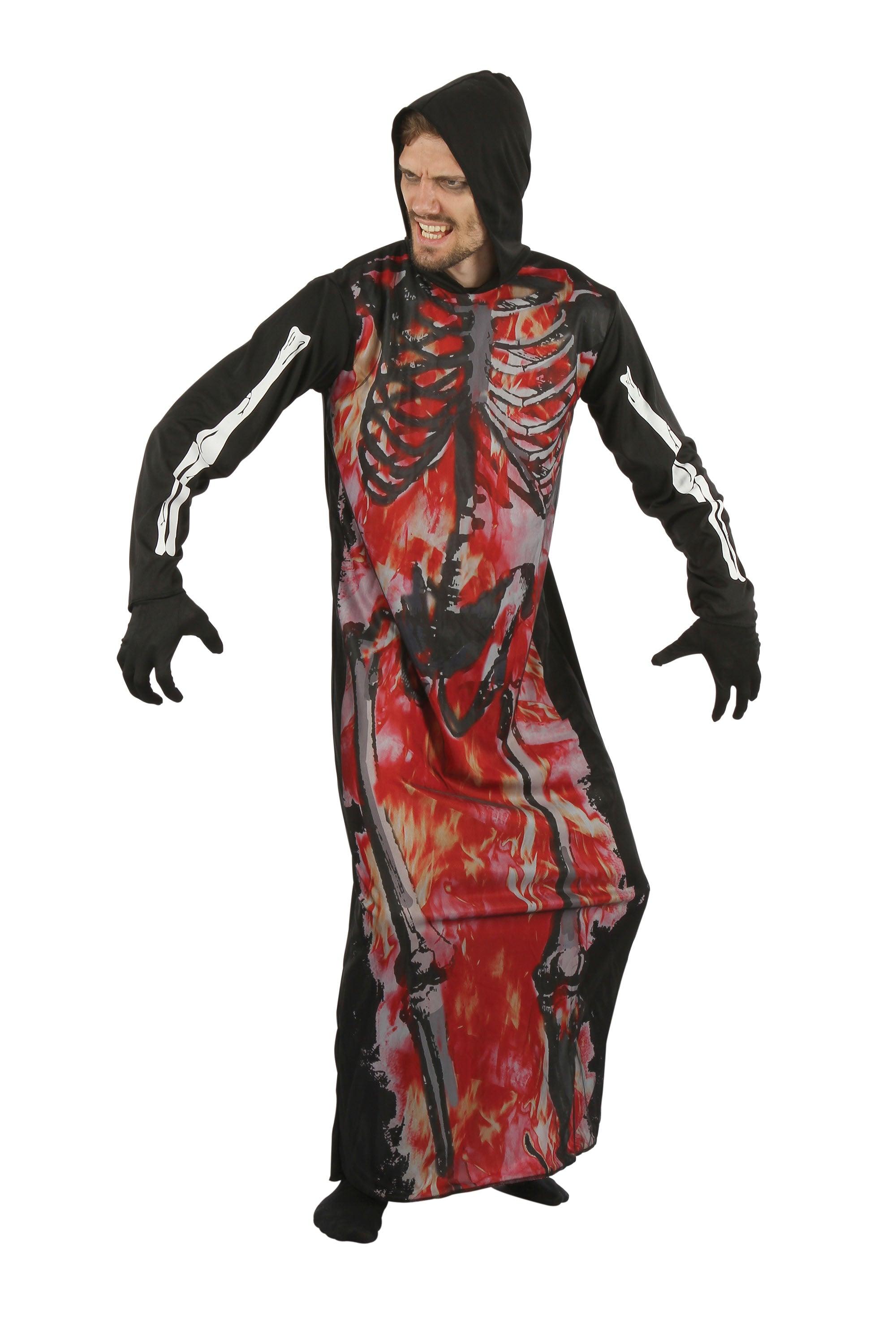 Skeleton On Fire (Hooded Robe) – Labreeze Ltd