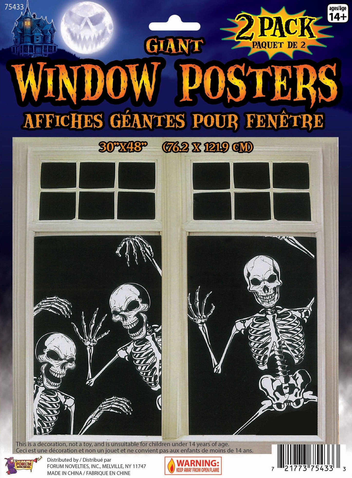 Skeleton Window Poster - Labreeze