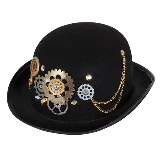 Steampunk Black Bowler - Labreeze