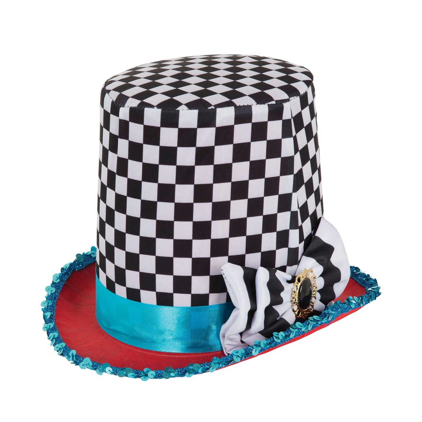 Stovepipe Mad Hatter Chequered Hat - Labreeze