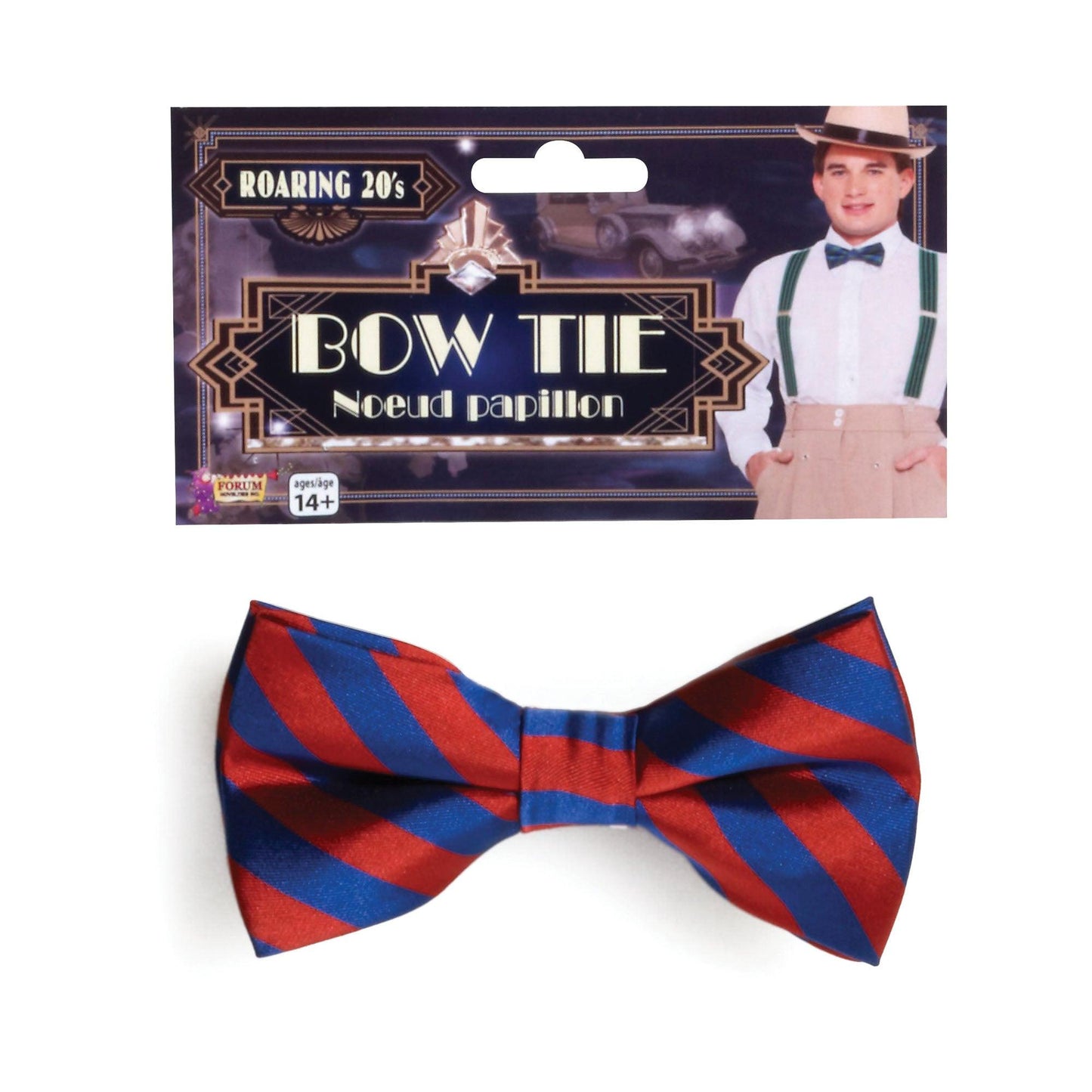 Striped Bow Tie Red/Blue - Labreeze