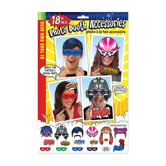 Super Hero Party Decor Photo Props - Labreeze