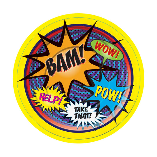Super Hero Small Paper Plate - Labreeze