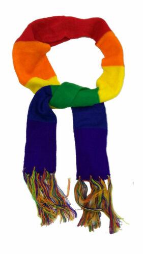 Support NHS LGBT Rainbow Gay Pride LGBT Striped Unisex Neck Scarf Adults - Labreeze