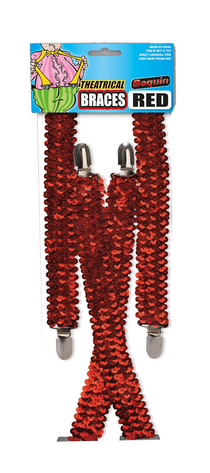 Theatrical Sequin Braces Adjustable Braces Clipon Elastic Y-Back Dance Suspender - Labreeze