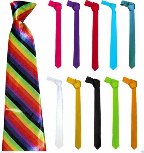 Tie Necktie Men’s Boys Slim Skinny Solid Color Plain Satin - Labreeze