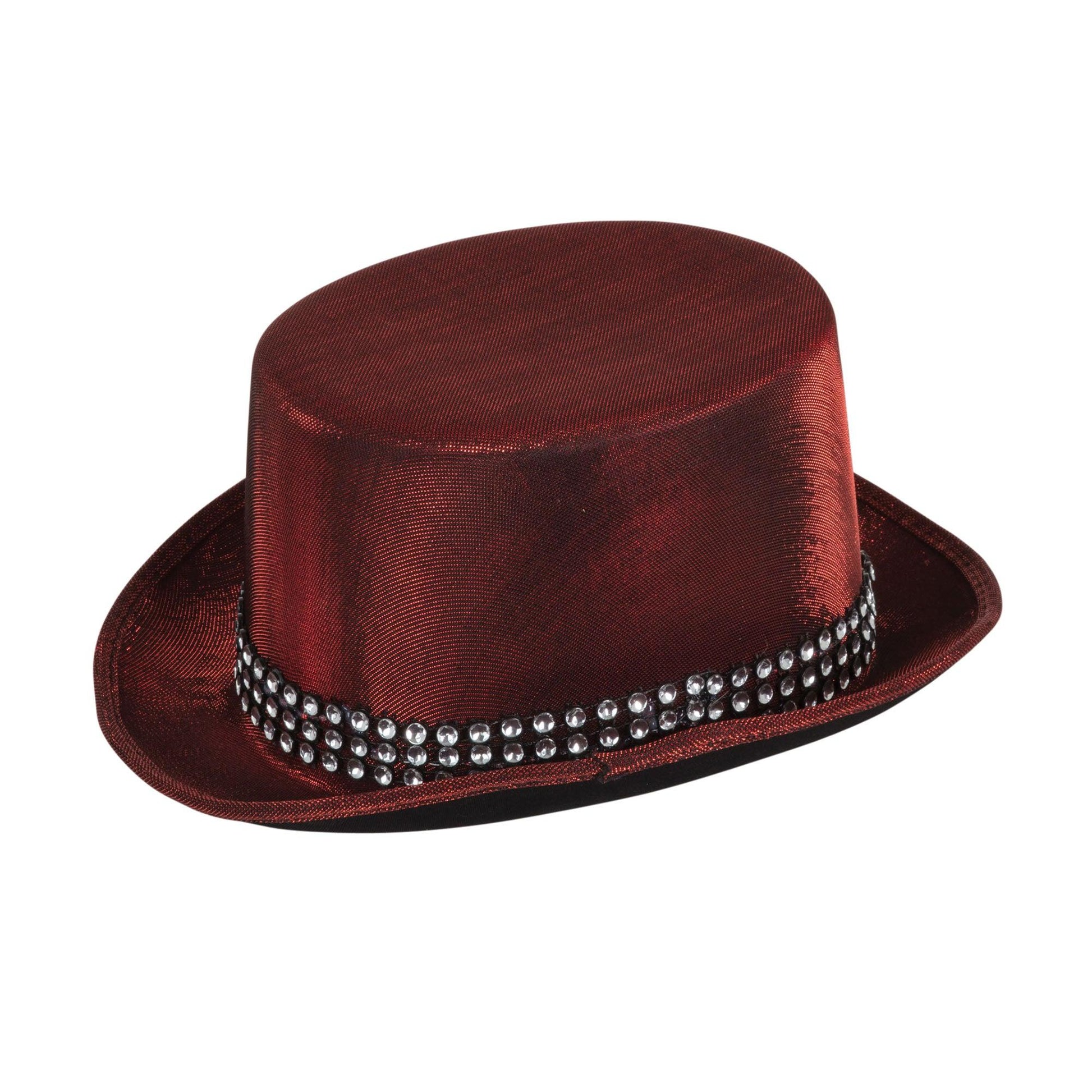 Top Hat Red ‘Metallic’ Look with Band - Labreeze