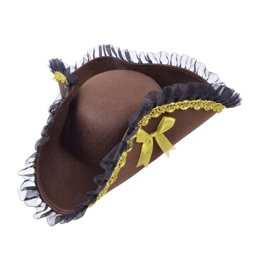 Tricorn Hat Brown (Pirate Lady) - Labreeze