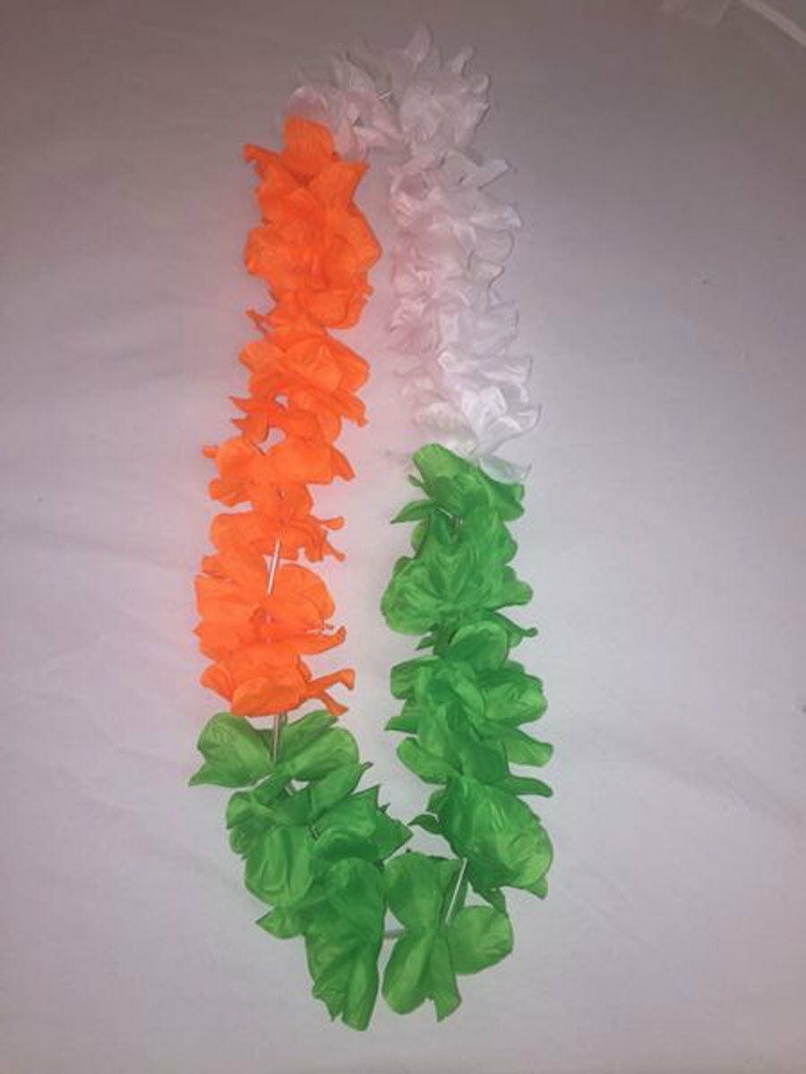 Unisex 3 Colour Lei Irish Ireland Fancy Dress Necklace Garland St Patricks Party - Labreeze