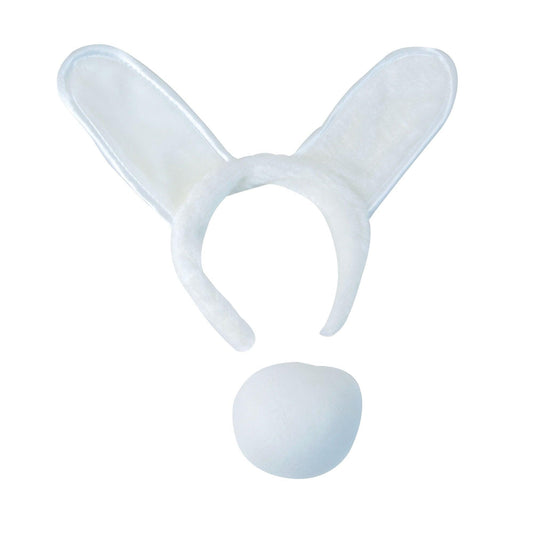 Unisex Costume for kids Bunny Ears, Tail set for fancy dress - Labreeze