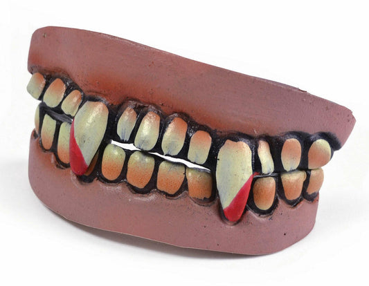Vampire Character Teeth Full Set Halloween Horror Fancy Dress Make Up Accessory - Labreeze