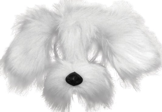 White Shaggy Dog with Sound Mask - Labreeze