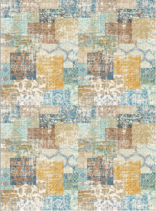 Wilton Rug Hand made Carthage (BLUE/MULTI) for home decor - Labreeze