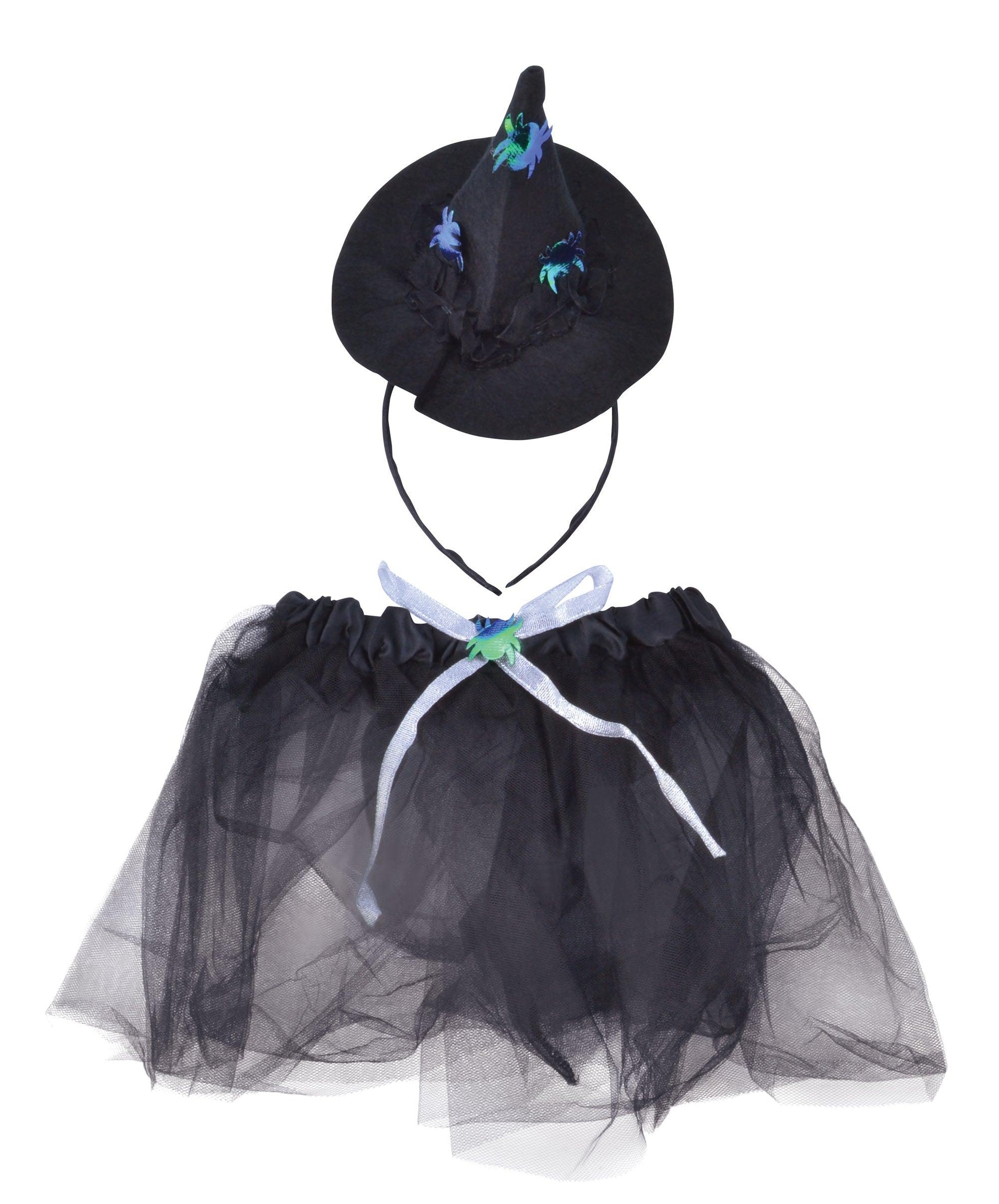 Witch Tutu Black/Silver with Headband - Labreeze