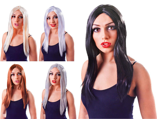 Wizard Queen Women’s 18" Long Hair Straight Wig Fancy Dress Accessory - Labreeze