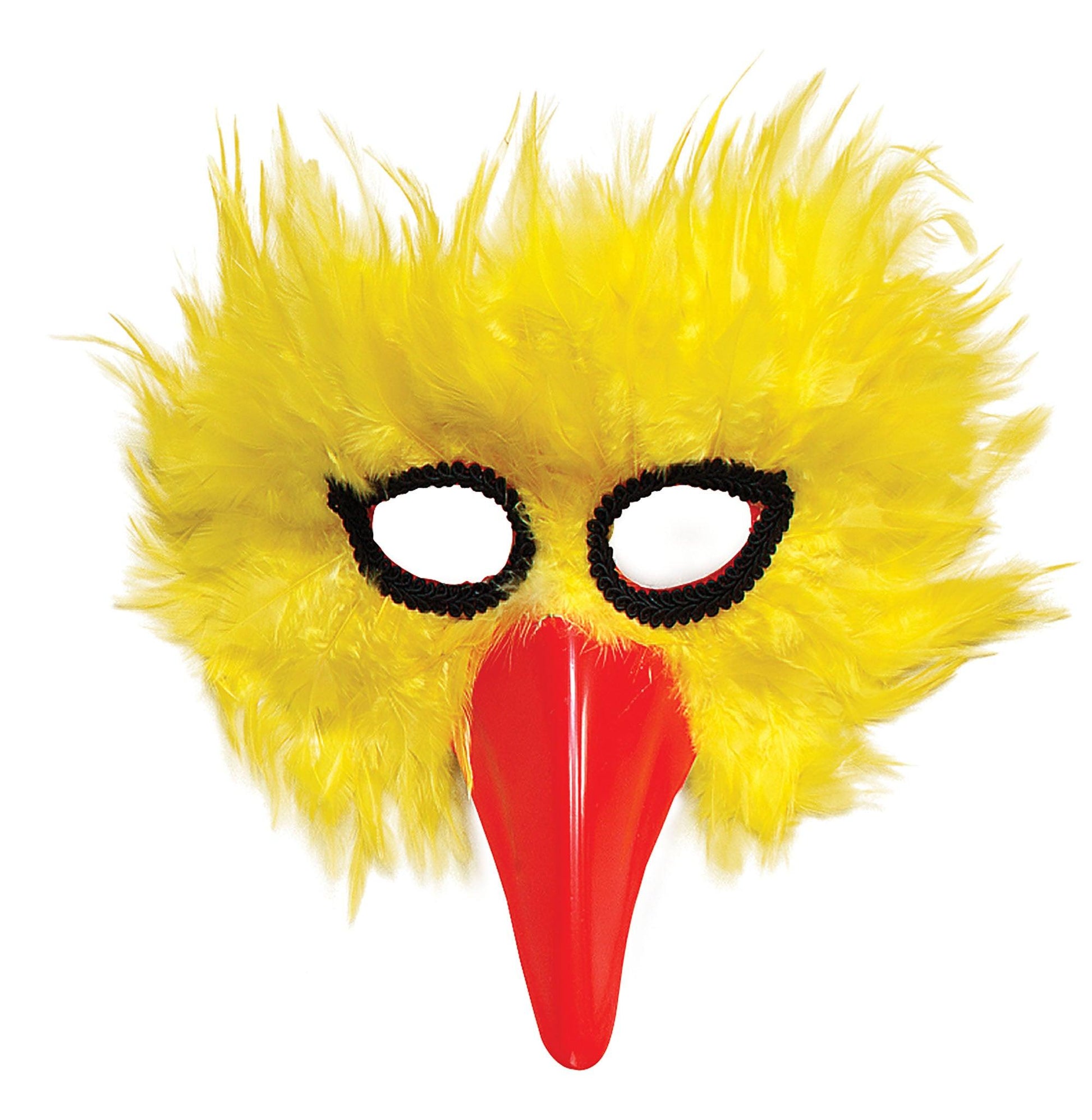 Yellow Bird Feather Mask - Labreeze