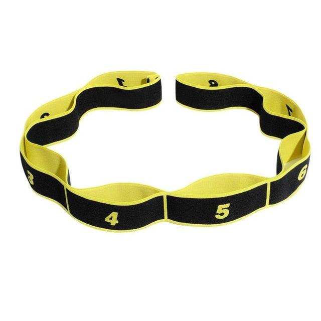 Yoga Pull Strap Belt Polyester Latex Elastic Latin Dance Stretching Band Loop Yoga Pilates GYM Fitness Exercise Resistance Bands - Labreeze
