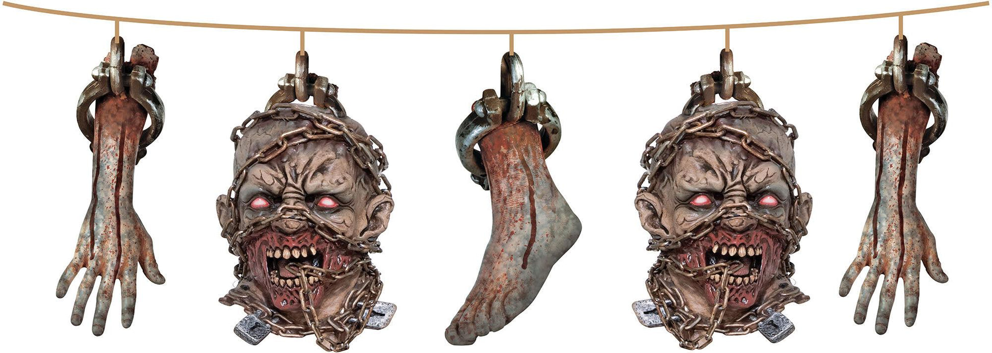 Zombie Head + Limb Garland - Labreeze