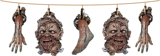 Zombie Head + Limb Garland - Labreeze
